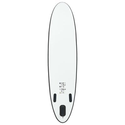 vidaXL Inflatable Stand Up Paddle Board Set Black and White