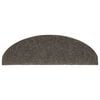 vidaXL Stair Mats Self-adhesive 30 pcs 65x21x4 cm Anthracite Half Round Large