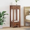 vidaXL Plant Stand with Drawer Brown 30 x 30 x 80 cm Mahogany Wood