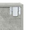 vidaXL Wall-mounted TV Cabinet Concrete Grey 37x37x142.5 cm Engineered Wood