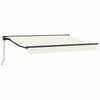 vidaXL Manual Retractable Awning Cream 3.5 x 2 m