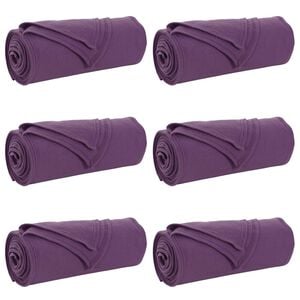 vidaXL Throw Blankets 6 pcs Purple 170 x 130 cm 1.86 kg Fleece