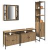 vidaXL Bathroom Furniture Set 4 pcs Artisan Oak Engineered Wood