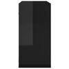 vidaXL Wall Cube Shelves 4 pcs High Gloss Black 30x15x30 cm