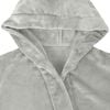 vidaXL Bathrobe Hoodie Grey XL Flannel