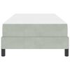 vidaXL Box Spring Bed with Mattress Light Grey 100 x 210 cm Fabric