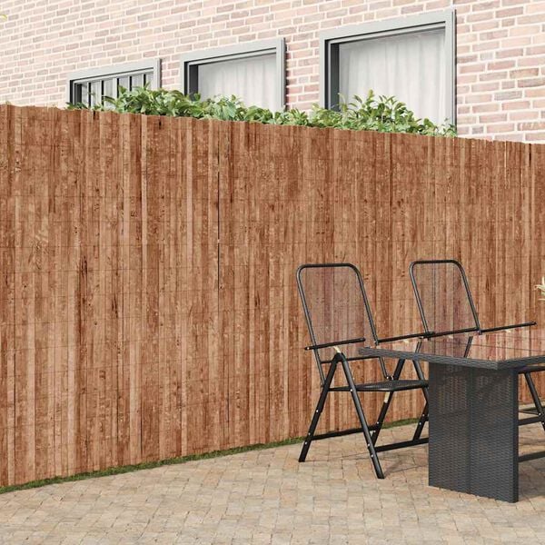 vidaXL Bark Fence Natural 600 x 180 cm Bark