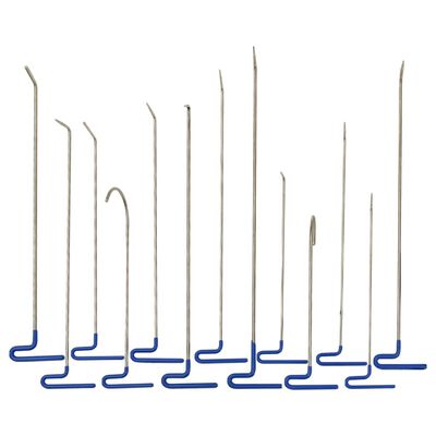 vidaXL 13 Piece Dent Repair Hook Rods Stainless Steel