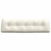 vidaXL Back Pillow Cream 160 x 24 x 50 cm Velvet