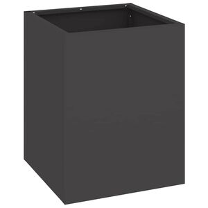 vidaXL Garden Planter Black 32 x 32 x 40 cm Cold-rolled Steel
