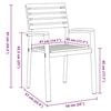 vidaXL Garden Chair 4 pcs Brown 56 x 57 x 87 cm Solid Acacia Wood