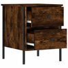 vidaXL Bedside Cabinets 2 pcs Smoked Oak 40x42x50 cm Engineered Wood