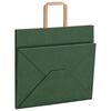 vidaXL Paper Bags 50 pcs with Handles Green 32x22x28 cm