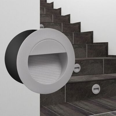 2 LED Round Recessed Stair Light Diameter 126 mm