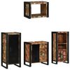 vidaXL Bathroom Furniture Set 4 pcs Multicolour and Black