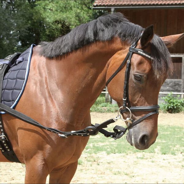 Kerbl Side Reins 2 pcs Black Pony 323599