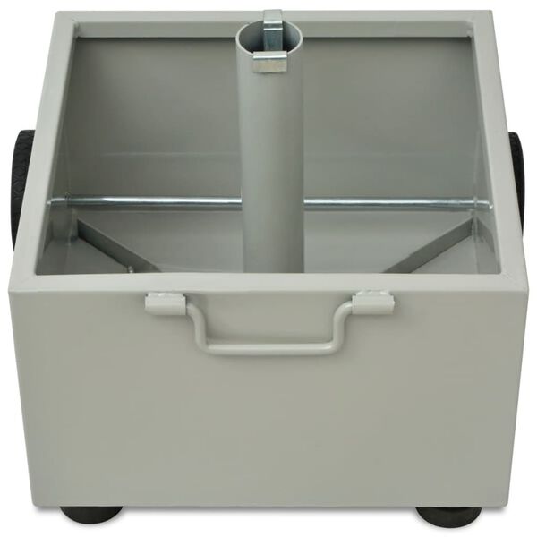 vidaXL Outdoor Umbrella Stand Plant Pot Grey