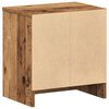 vidaXL Bedside Cabinet with Drawer Old Wood 39x28x41 cm