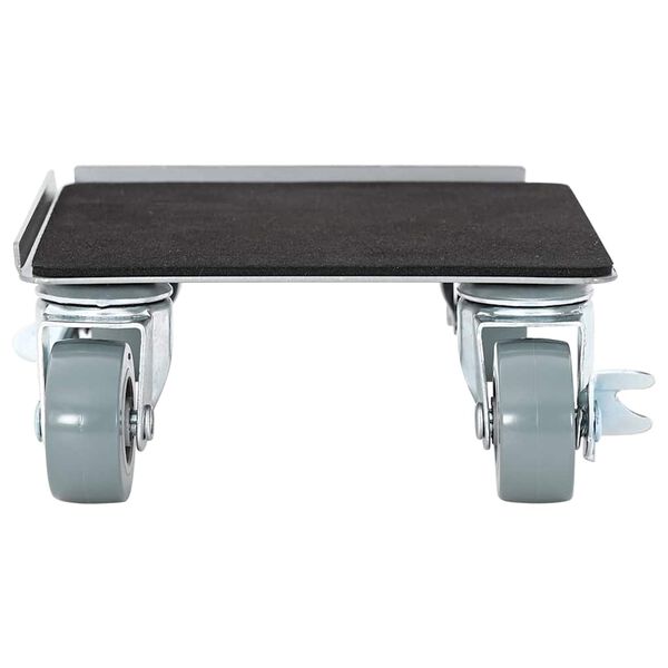 vidaXL Furniture Rollers 4 pcs with Lifter 13.5x13.5x6 cm Steel 1300 kg