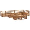 vidaXL Outdoor Sofa Set 9 pcs Natural Solid Acacia Wood