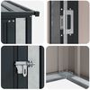 vidaXL Garden Sheds Anthracite 140.5 x 74 x 200 cm Metal