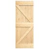 vidaXL Sliding Door with Hardware Set 85x210 cm Solid Wood Pine