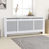 vidaXL MDF Radiator Cover White 205 cm