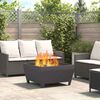 vidaXL Fire Pit Black 80 x 80 x 43 cm Steel