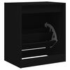 vidaXL Shoe Cabinet Black 60x42x69 cm Engineered Wood