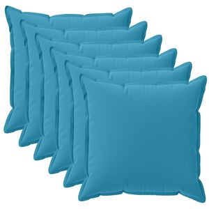 vidaXL Cushion Cover 6 pcs HOUTEN Light Blue 30 x 30 cm Polyester