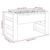 vidaXL Football Table 2 pcs Sonoma Oak 146.5 x 74 x 85 cm