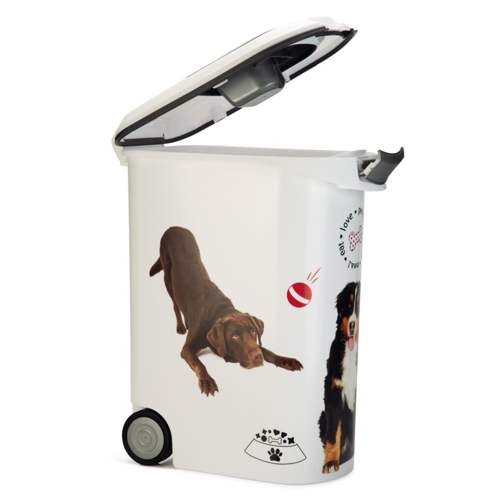 Curver Pet Food Container Dog with Wheels 54L vidaXL