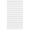 vidaXL Zebra Blind White 135x230 cm Fabric Width 130.9 cm Polyester