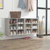 vidaXL Shoe Cabinets 2 pcs Concrete Grey 52.5x30x50 cm