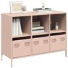 vidaXL Sideboard Pink 101.5x39x73.5 cm Cold-rolled Steel