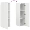 vidaXL TV Cabinet Set 4 pcs High Gloss White Engineered Wood