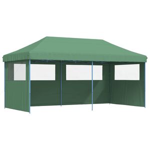 vidaXL Foldable Party Tent Pop-Up with 3 Sidewalls Green