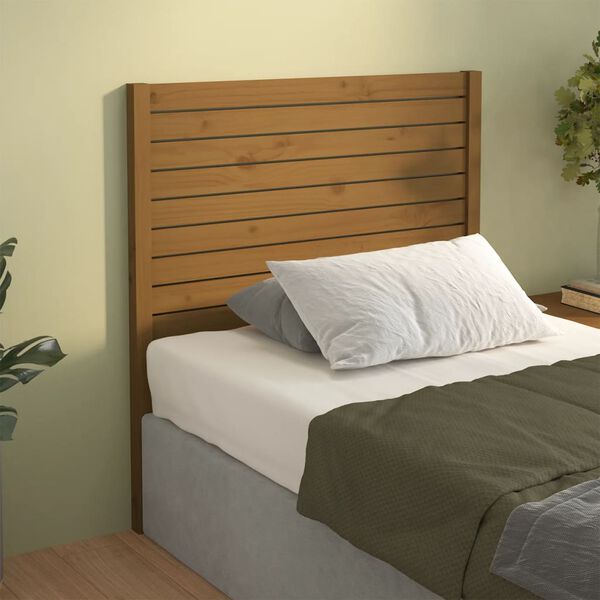 vidaXL Bed Headboard Honey Brown 106x4x100 cm Solid Wood Pine