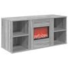 vidaXL Electric Fireplace Grey Sonoma 100 x 37 x 45.5 cm