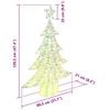 vidaXL Christmas Tree with 120 LEDs Warm white 120 cm PET