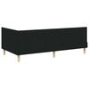 vidaXL Corner Bed Frame with Headboard Black 100 cm x 200 cm Velvet