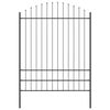 vidaXL Garden Fence 8 pcs Grey 170 x 225 cm Powder-Coated Steel