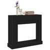 vidaXL Fireplace Surround Black Oak 100x30x87.5 cm Engineered Wood
