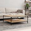 vidaXL Coffee Table Sonoma Oak 100x100x40 cm Engineered Wood