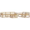 vidaXL Outdoor Sofa Set 6 pcs White