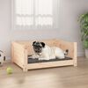 vidaXL Dog Bed 65.5x50.5x28 cm Solid Pine Wood