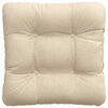 vidaXL Seat Cushions 4 pcs Cream 45 x 45 x 12 cm Fabric