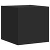 vidaXL TV Wall Cabinets with LED Lights 2 pcs Black 30.5x35x30 cm