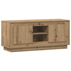 vidaXL TV Cabinet Artisan Oak 102 x 35 x 45 cm Engineered Wood