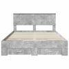 vidaXL Bed Frame Concrete Grey 160 x 200 cm Engineered Wood